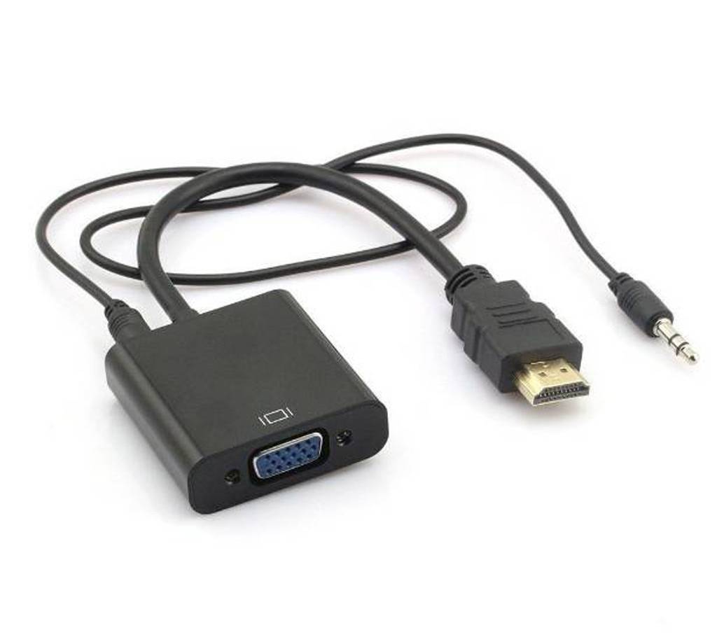 HDMI to VGA with Audio Converter Adapter বাংলাদেশ - 608806