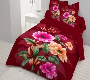 King Size Bed Sheet set-maroon 