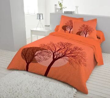 King Size Cotton Bed Sheet set with 2 Pillow Covers