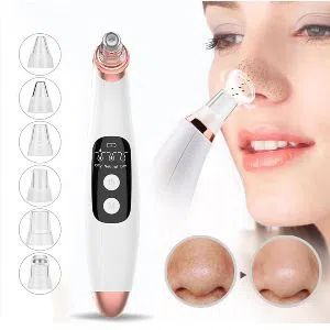 Rechargeable Blackhead Remover Vacuum Pore Cleaner 6 Suction Heads