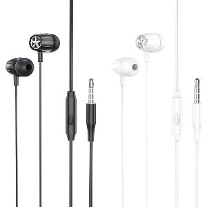 Hoco M88 Graceful Series Wired Earphone 3.5mm Jack With Built-In Microphone 1.2M Cable Length (1 Piece - Assorted Colour) 