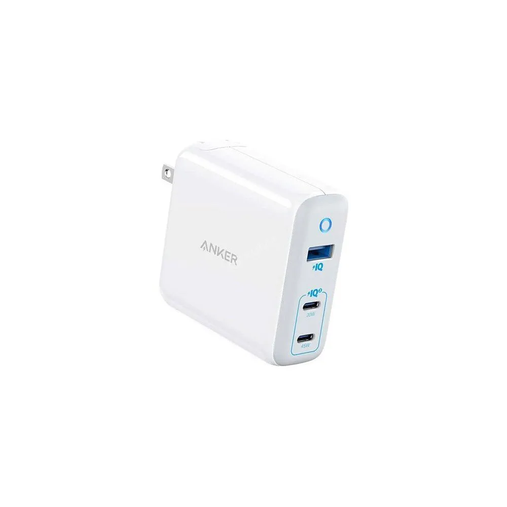 Anker PowerPort III 3-Port 65W Elite High Speed Charger with 2 USB Type-C & 1 USB - A Port