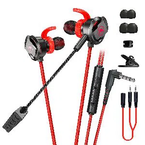 Plextone xMOWI RX3 3D Stereo Sound Dual Mic Gaming earphone Noise Isolating in-Ear E-Sport Powerful Bass Wired Earbuds