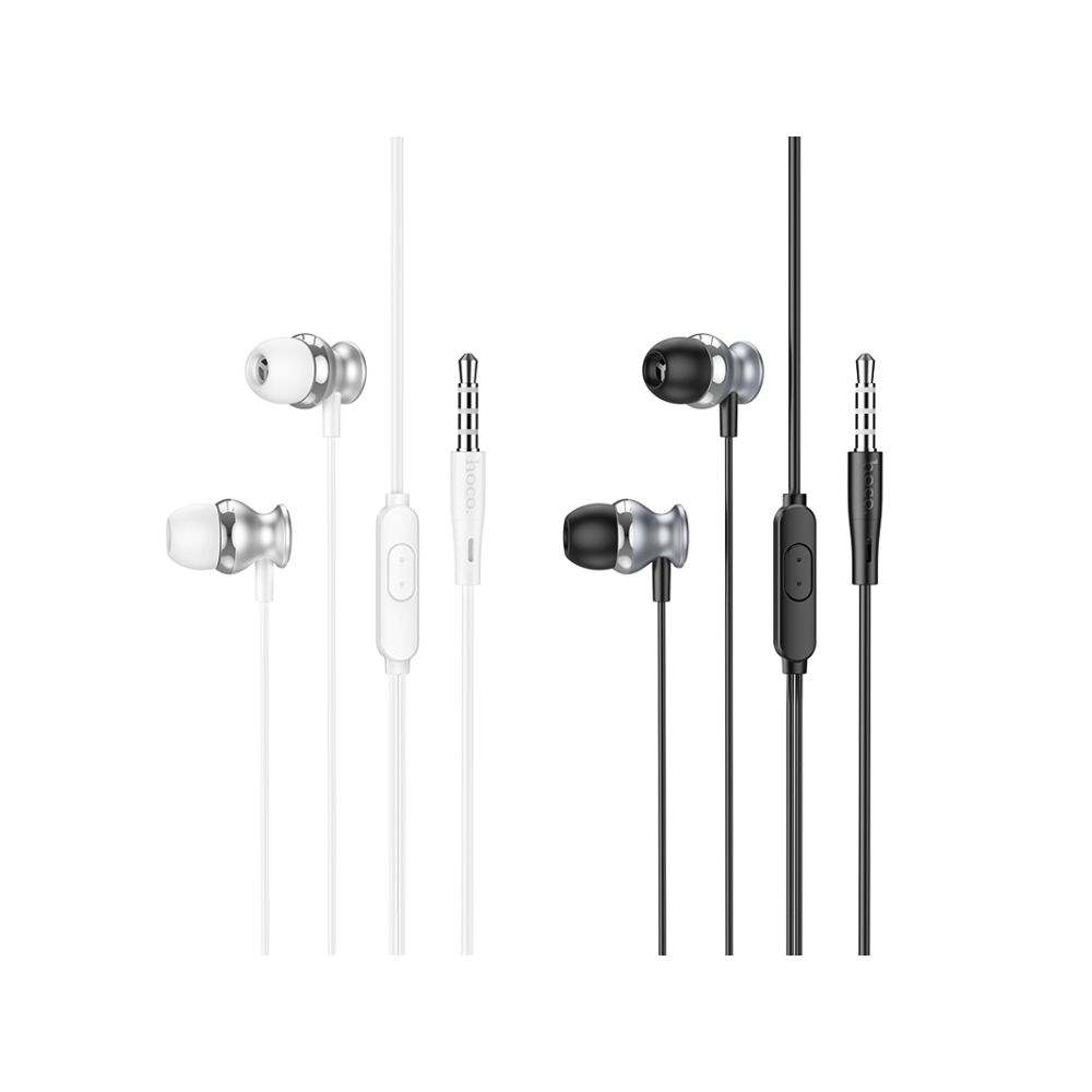 hoco M106 Metal Sound Cavity Universal Earphone with Built-In Microphone - 1 Piece (Random Colour)