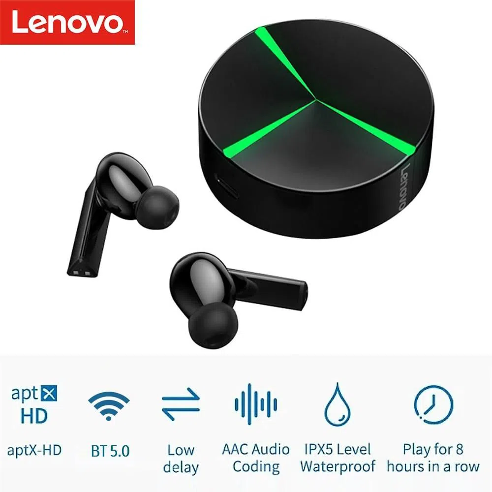 Lenovo GM1 TWS Gaming Earbuds Low Latency HIFI ACC Stereo Headset Aptx Audio Sound Positioning PUBG Sports Waterproof Earphones With Mic