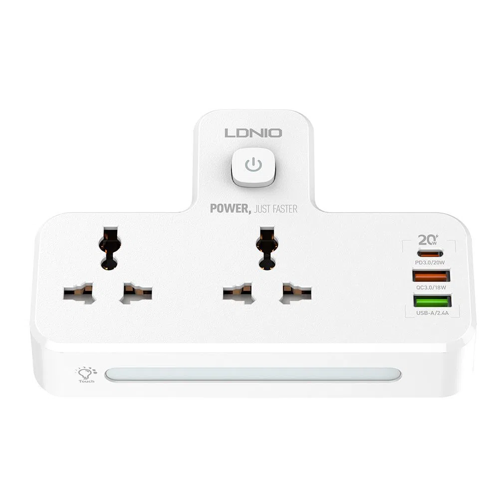 Ldnio SC2311 Extension Sockets USB Wall Plug 3 Power Adapter