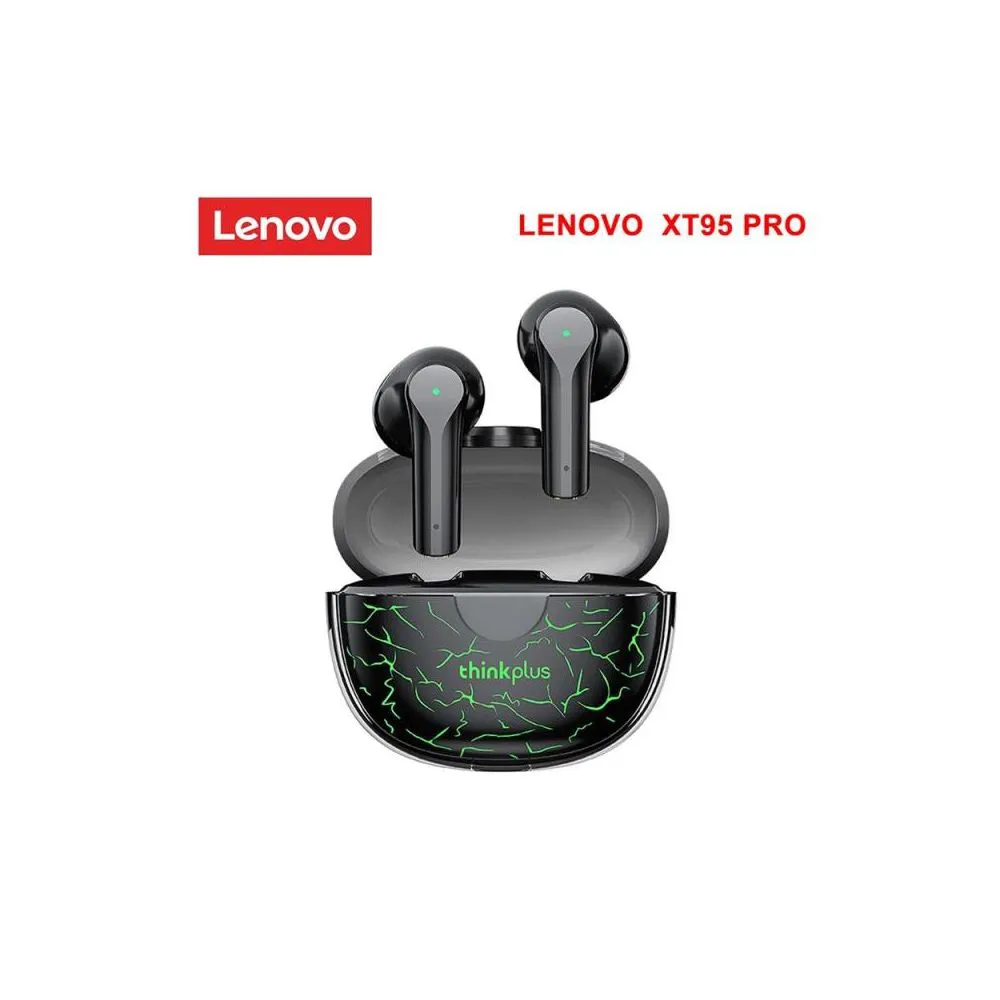 Lenovo Thinkplus XT95 Pro Wireless Gaming Earbuds Backlight Waterproof 9D Stereo Sports Headset