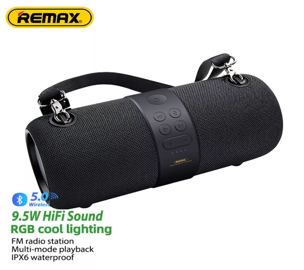 Remax RB-M55 TWS Wireless Speaker Powerful HIFI Subwoofer RGB Light ...