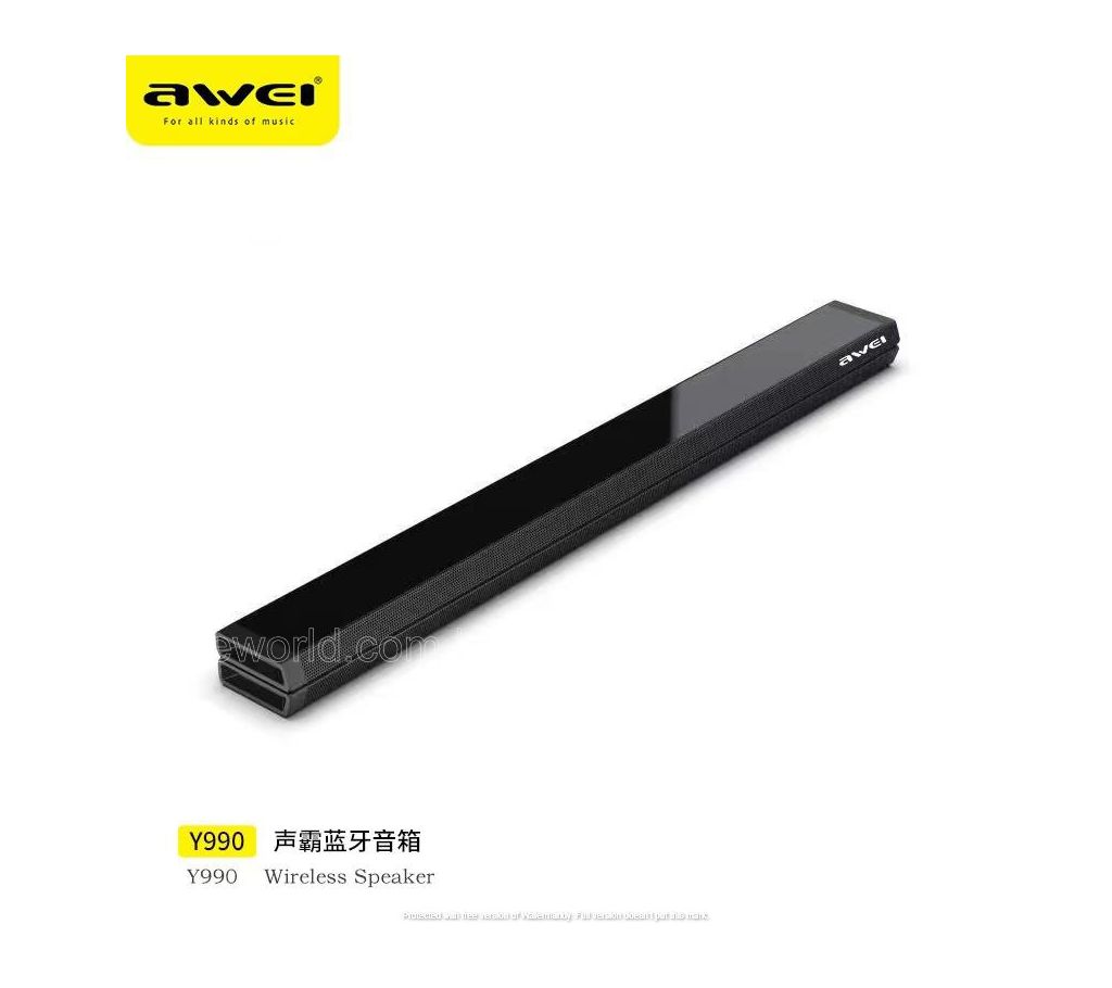 Awei Y990 Wireless Bluetooth Soundbar Heavy Bass Pure Sound Systems ...