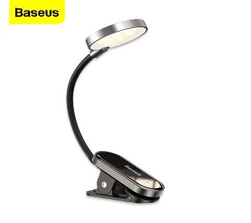 Baseus Book Light USB Led রিচার্জেবল মিনি ক্লিপ-অন ডেস্ক ল্যাম্প Light Flexible Night Light Reading Lamp for Travel Bedroom (DGRAD-0G)