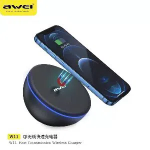 Awei W11 Magnetic Wireless Charger Qi Fast Charging 10W Qc3.0 PD
