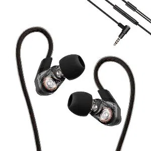 Remax 580 Dual Moving-Coil Earphone Stereo Bass for Crystal Clear Sound with HD Microphone Noise Reducing