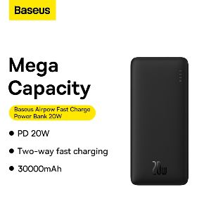 Baseus Airpow 20W 30000mAh Powerbank Fast Charging Multi In & Out put