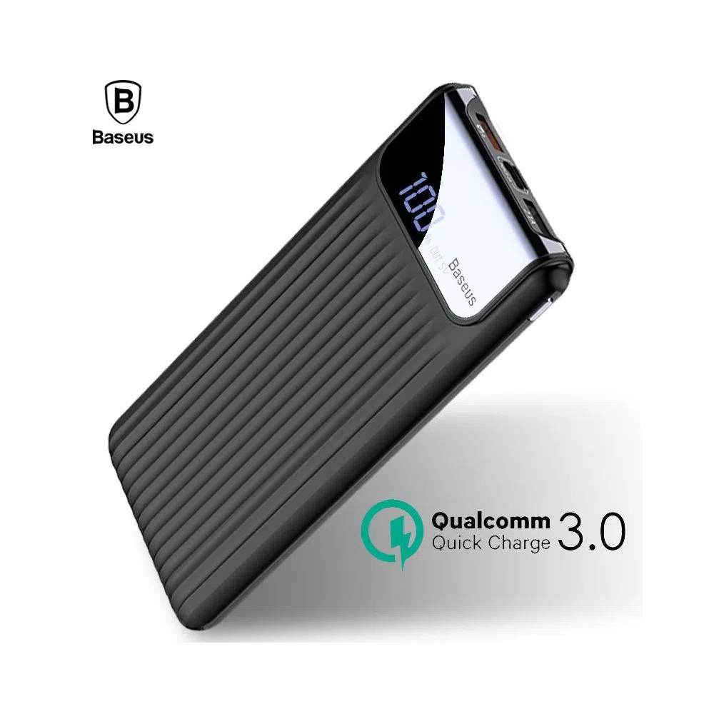 Baseus 10000mAh PD+QC 3.0 Quick Charge Thin Series Multi Output With Digital Display