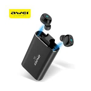 Awei T85 Wireless Bluetooth Earbuds Sports Charging Case With Noise Cancelling Microphone