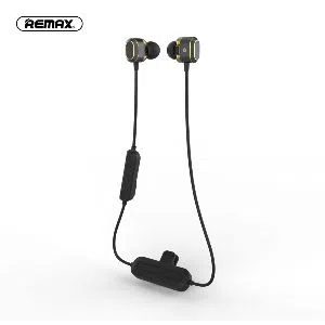 Remax RB-S26 Wireless Earphone Double Moving Coil Stereo Sports Headset With Built-In Microphone