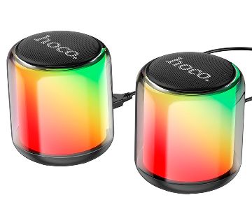 Hoco Luminous Colourful Series BS56 ওয়্যারলেস ওয়্যারড 2 IN 1 স্পিকার পোর্টেবল লাউডস্পিকার (কমপ্যাটিবল উইথ অল ডিভাইস) - 1 Piece বাংলাদেশ - 14046921