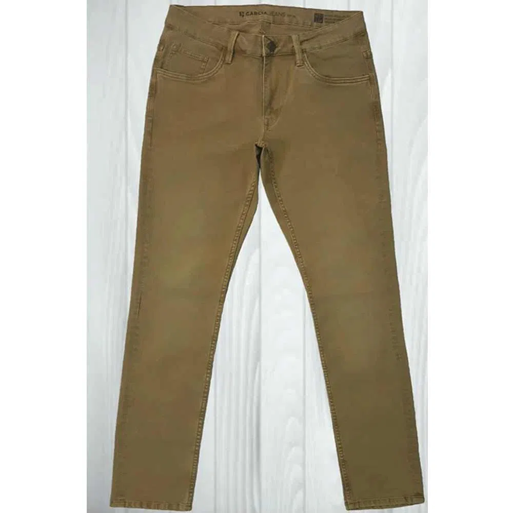 Mens Stretchable Denim Regular-fit, Gold Metallic Long Jeans Pant.