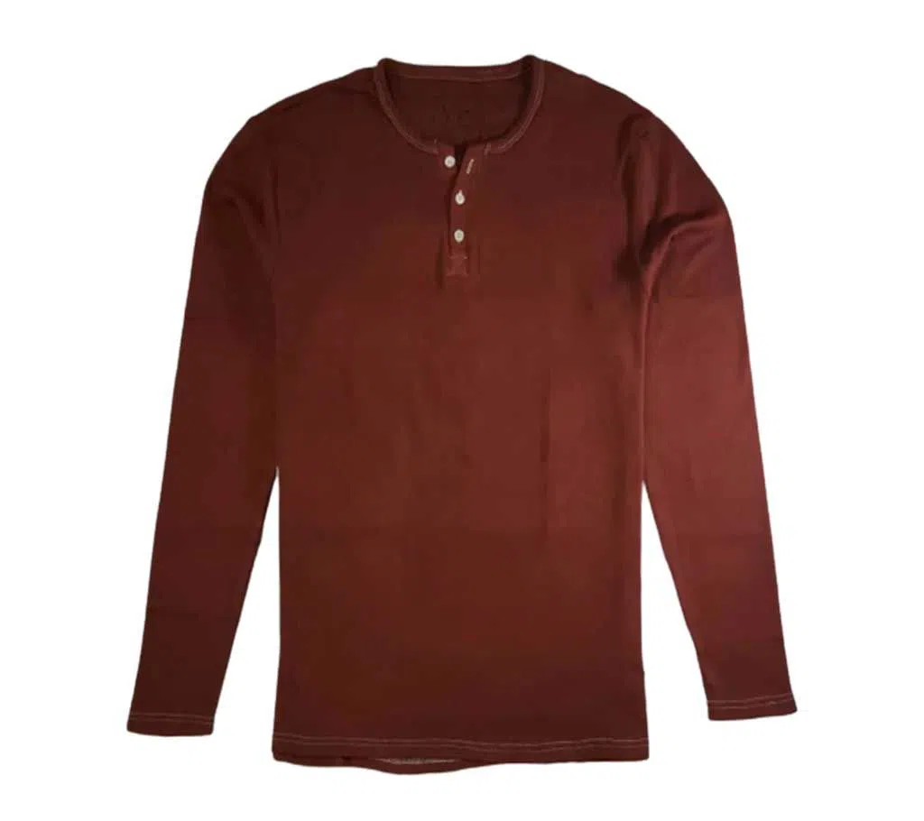 Gents Stretchable Cotton Long-Sleeve T-Shirt