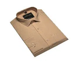 Mens Full Sleeve formal Shirt  -Brown 