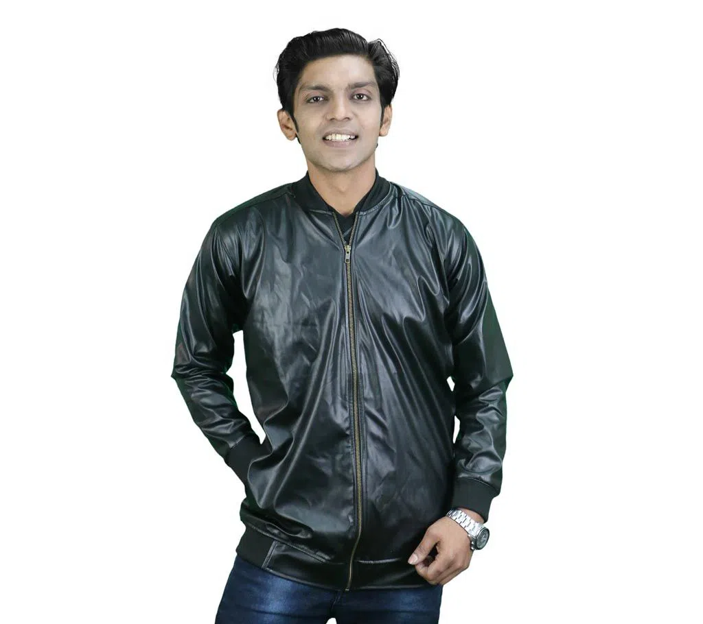 Gents Full Sleeve Casual Jacket - Black
