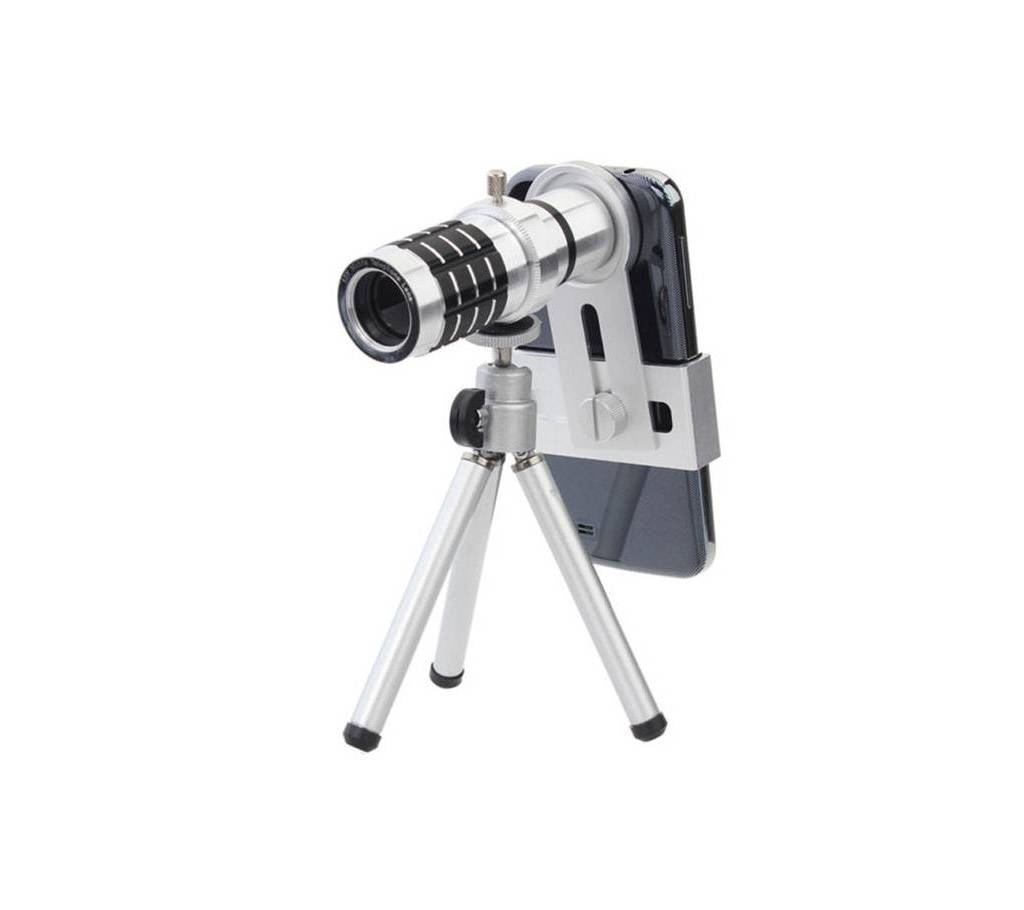 Mobile Camera Lens 12x Zoom With Adjustable Tripod বাংলাদেশ - 674283