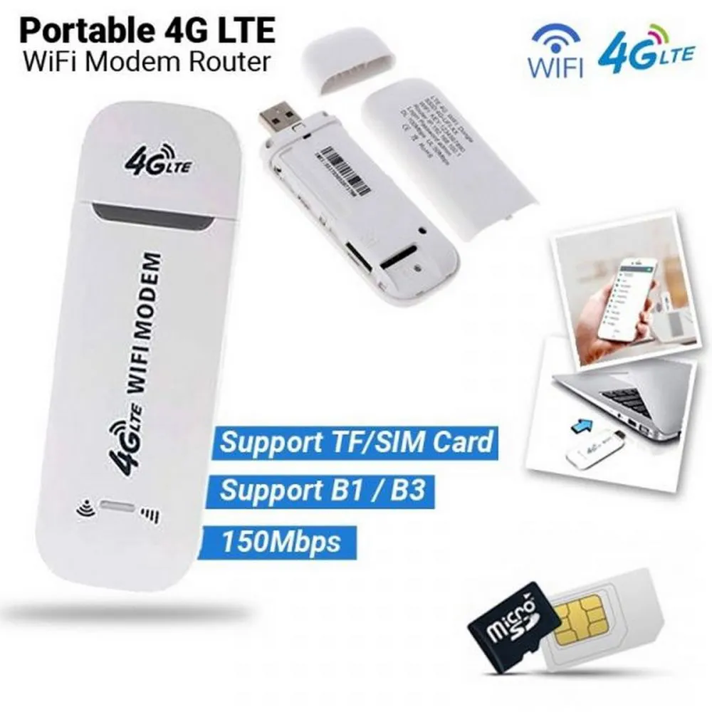 Portable LTE 4G High Speed 150 Mbps WiFi Dongle Modem