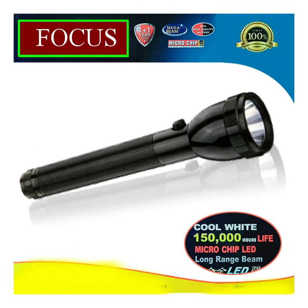 Rechargeable LED FlashLight Focus Powerful Torch Light