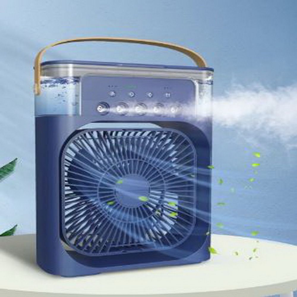 USB Mini Portable Fan Air Cooling fan Aircond Humidifier Purifier Mist Cooler with LED Light