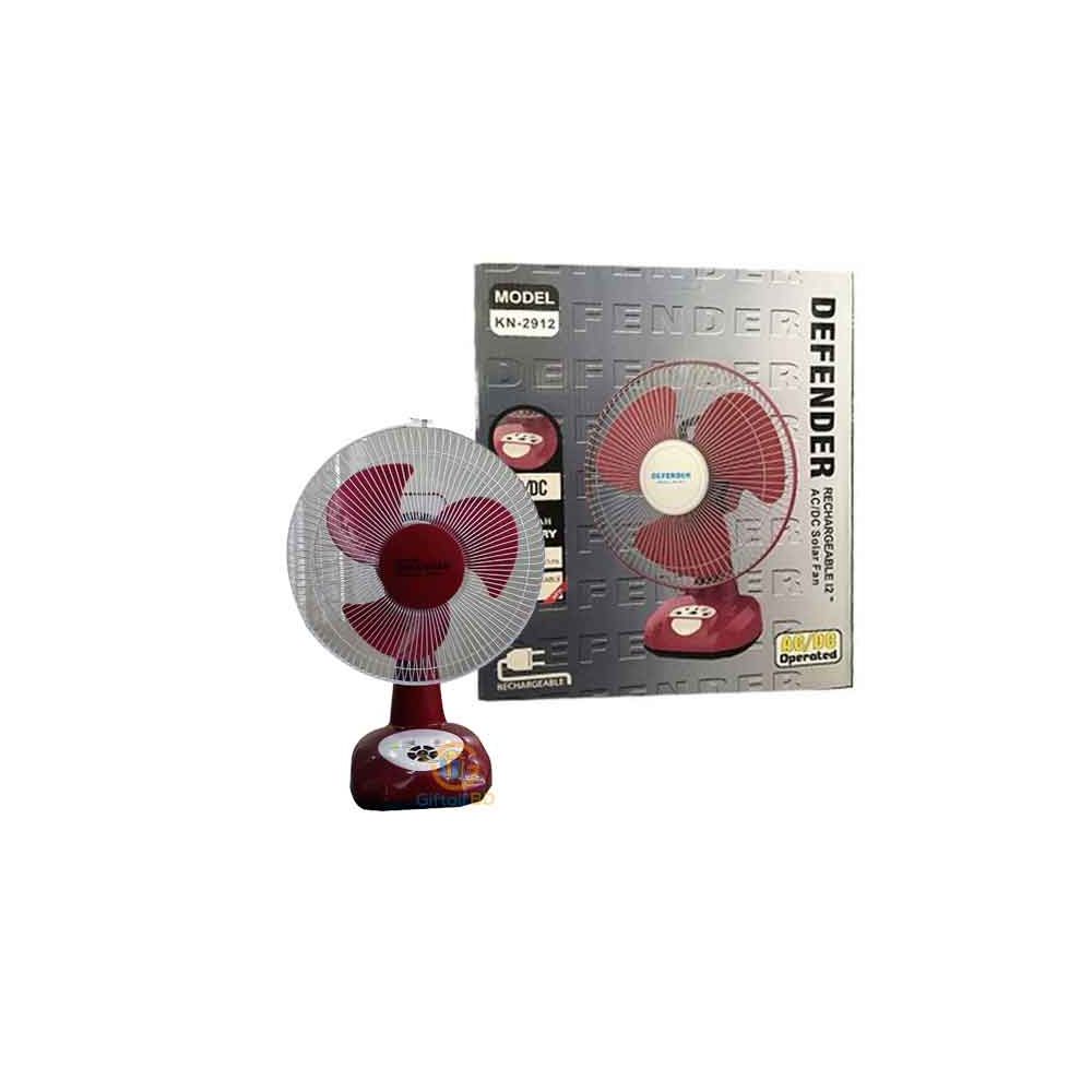 Defender Rechargeable AC/DC Fan 12 Inch