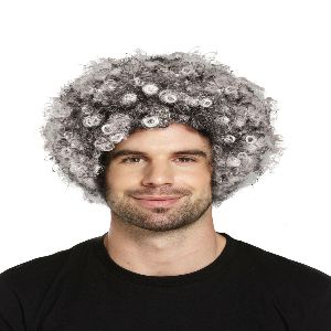 Grey Curly Afro Wig