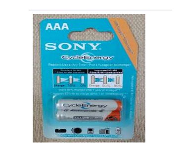 AAA ব্যাটারি 2 Pcs High Quality 1.2V Rechargeable Battery, 4300mAh- Sony