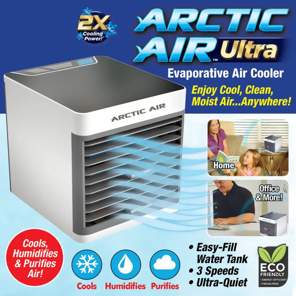 USB Mini Arctic AC Air Ultra Compact Portable Air Conditioner Cooler