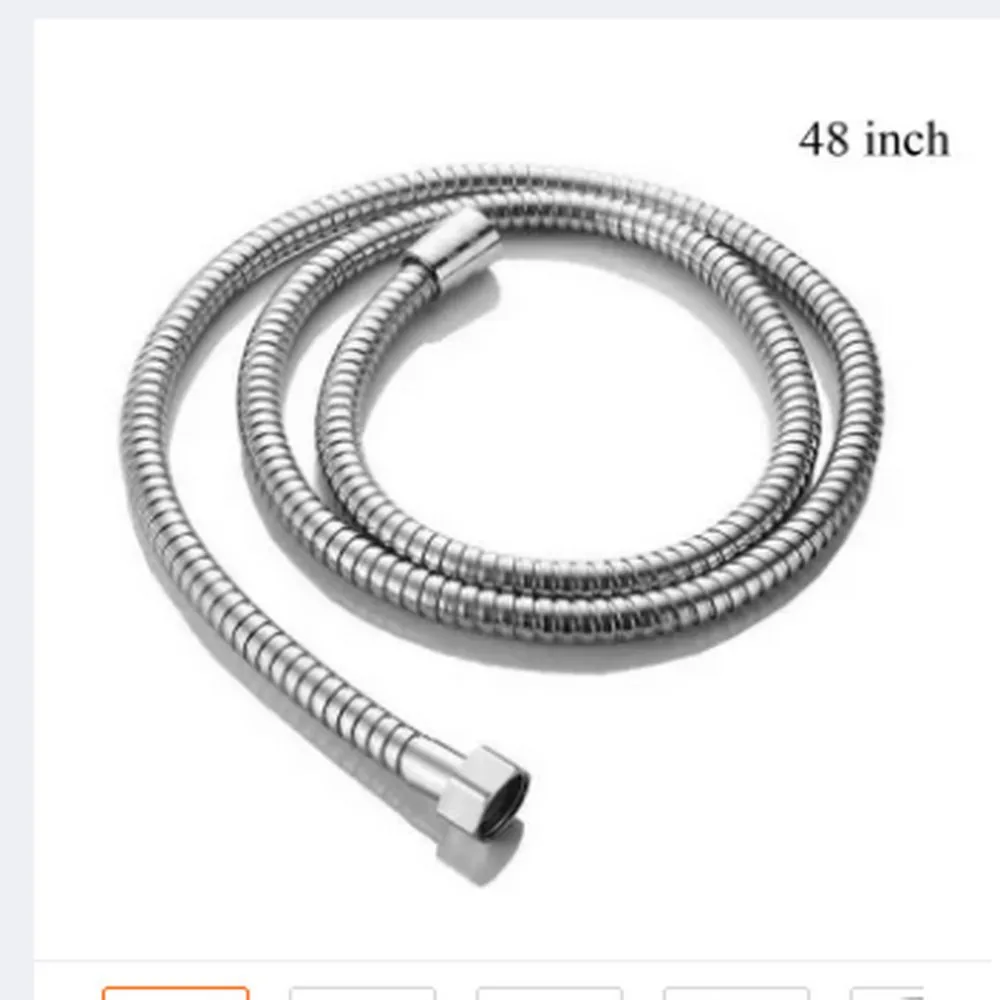 48 inch / 4 Feet Chrome Polished Stainless Steel Hand Shower Flexible Hose Pipe