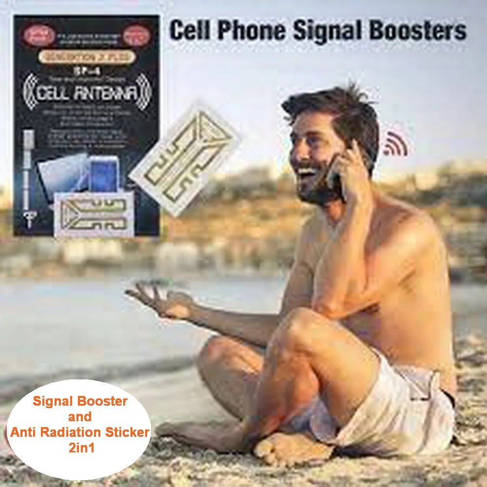 Signal network extender and Anti Radiation Sticker 2in1