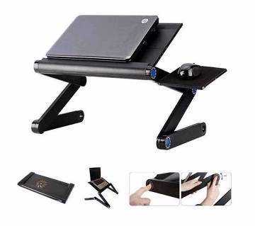 Aluminum Laptop Table With Mouse Pad