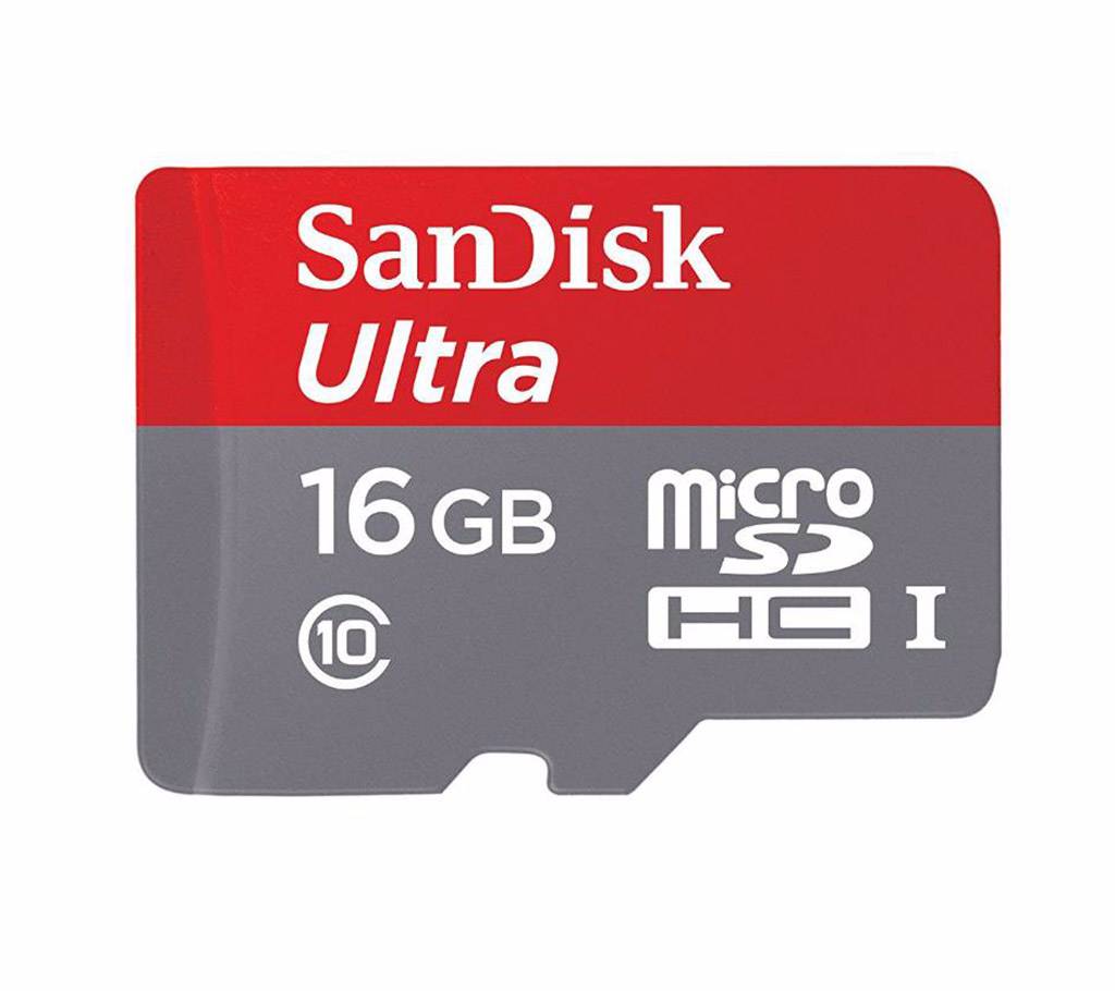SanDisk Ultra MicroSDHC মেমরি কার্ড (16GB) বাংলাদেশ - 471778