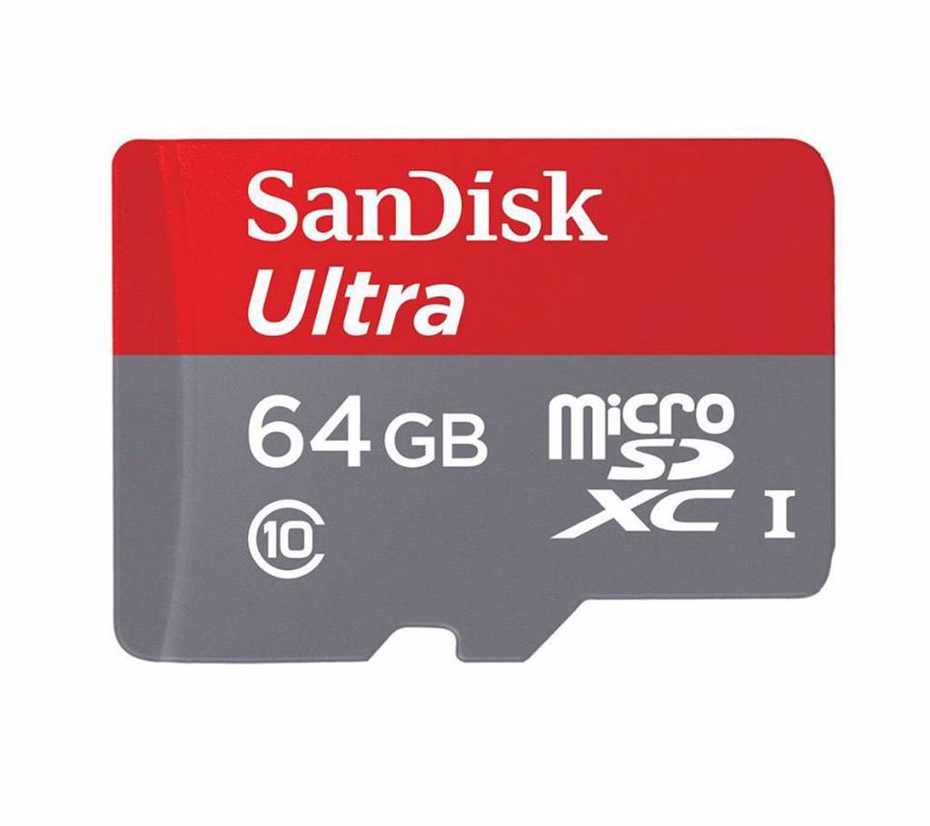 SanDisk Ultra MicroSDHC মেমরি কার্ড (64GB) বাংলাদেশ - 471790