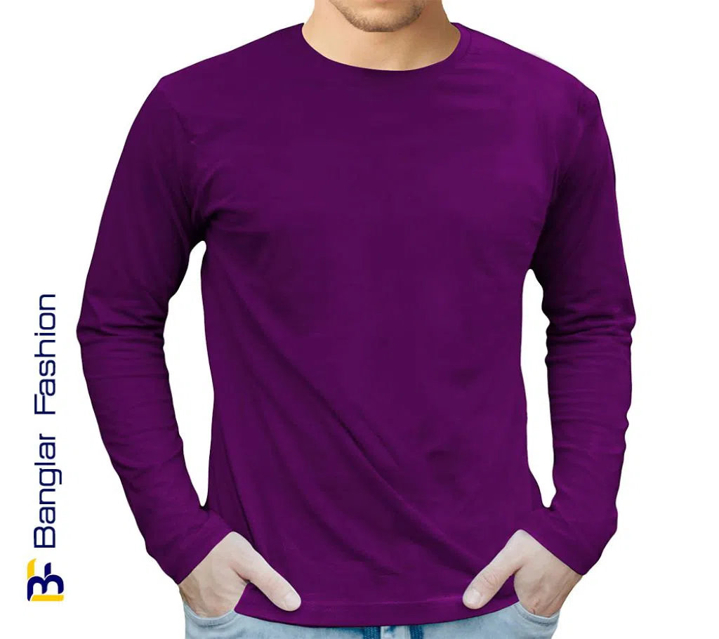 Full Sleeve T-shirt for Men (Purple)