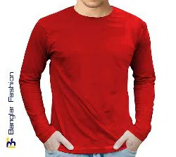 Full Sleeve T-shirt for Men (Red)