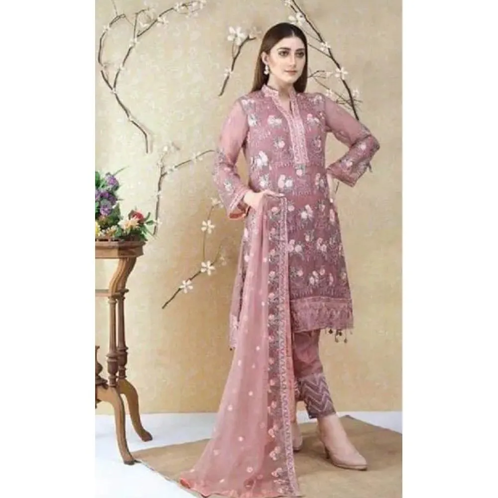 Unstitched Pakistani Georgette Dress