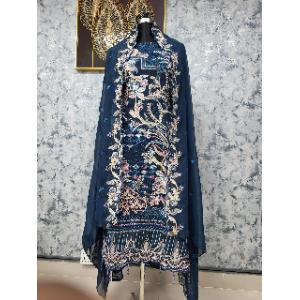 আনস্টিচড ইন্ডিয়ান জর্জেট ঈদ কালেকশন থ্রি-পিস বাংলাদেশ - 14026361