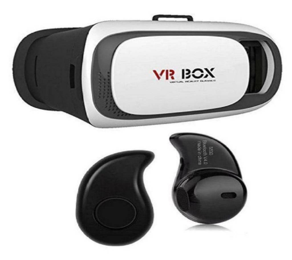 VR BOX 3D গ্লাস উইথ ব্লুটুথ ইয়ারফোন বাংলাদেশ - 815787
