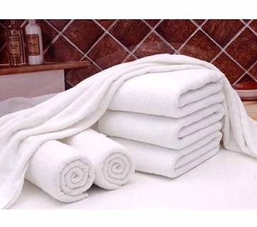 6 Piece White Bath Sheet