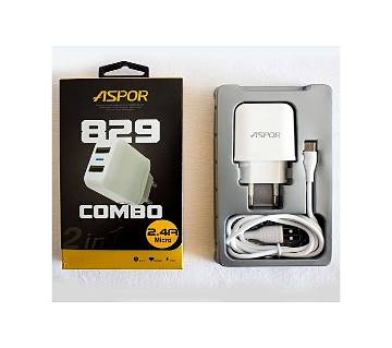 ASPOR 2.4A Quick Charger For Android