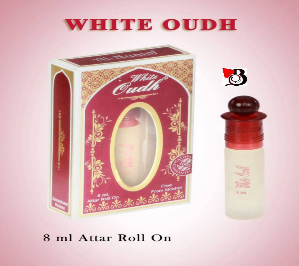 Al-Nuaim White oudh রোল-অন ফ্লোরাল হালাল পারফিউম 8 ml বাংলাদেশ - 653634