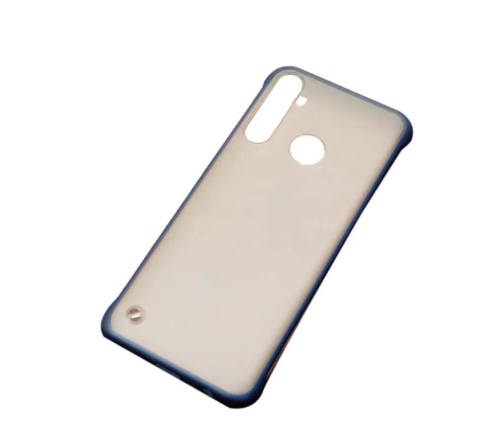 Frameless Transparent Ring Phone Case For Realme 5i Blue