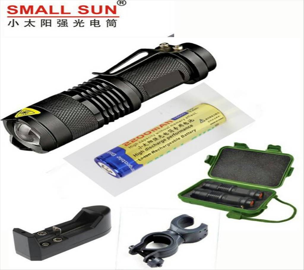 Rechargeable Zoomable Bicycle Flashlight বাংলাদেশ - 722982