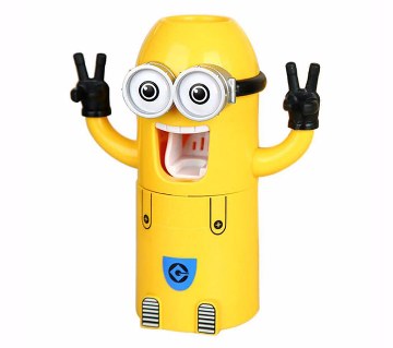 Minions toothpaste Dispenser and brush holder 