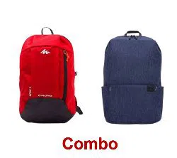 Quechua Small Travel Backpack and Casual Backpack Combo
